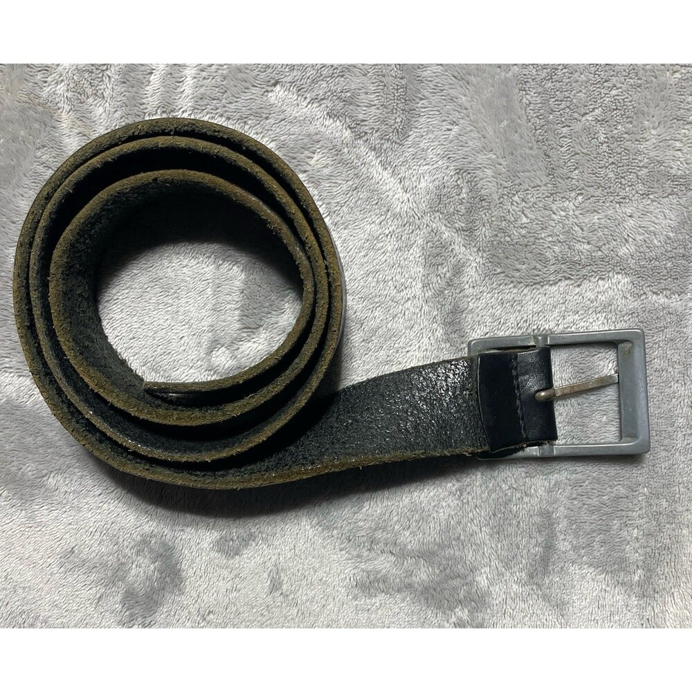 Unbranded Black Leather Belt Men's Size XXL Size 42